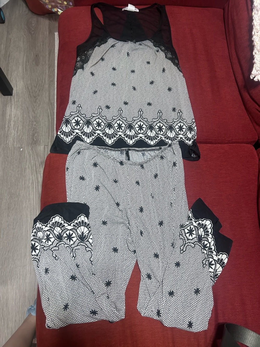 Linea Donatella Black and white Nightwear